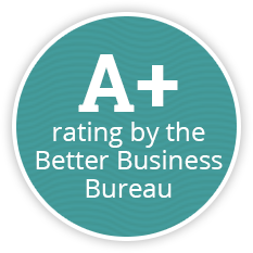 A+ rating by the better business bureau
